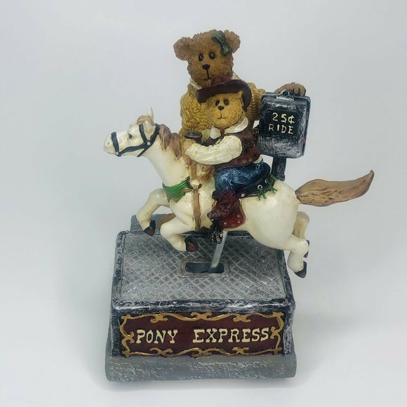Boyds Bear Momma McBear & Bronco Bobby Cowboy LE